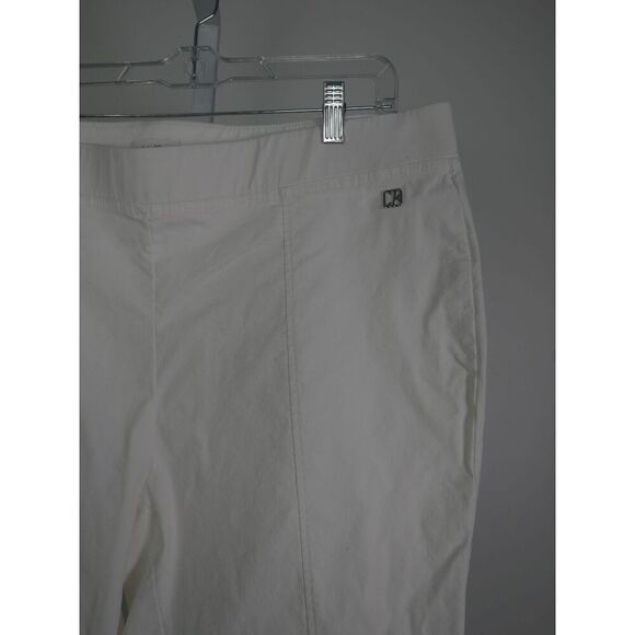 Calvin Klein Plus Women's High Rise Logo Skinny Pants White 2X - Picture 3 of 11